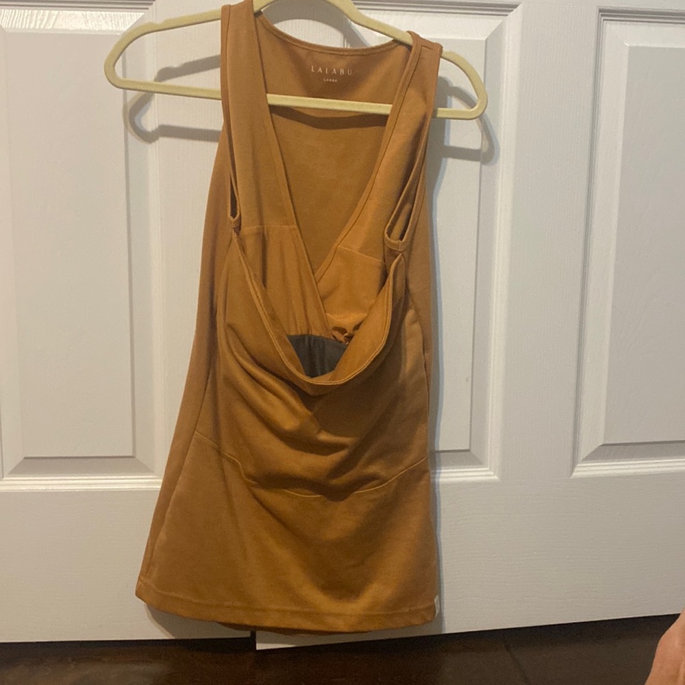 Lalabu Soothe Shirt in Camel-Large Tank-Baby/Newborn/Maternity/Postpartum